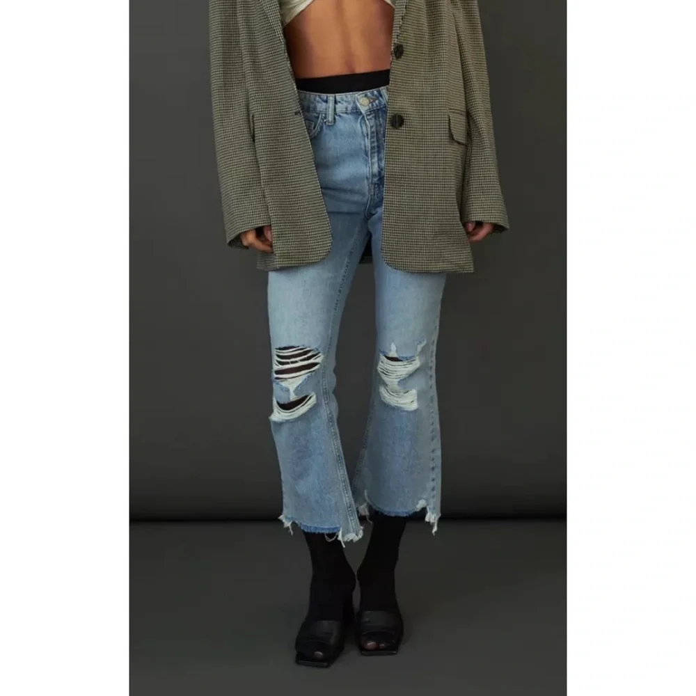 NWT BDG Wilco High-Waisted Cropped Flare Jean size 25 - Picture 5 of 8